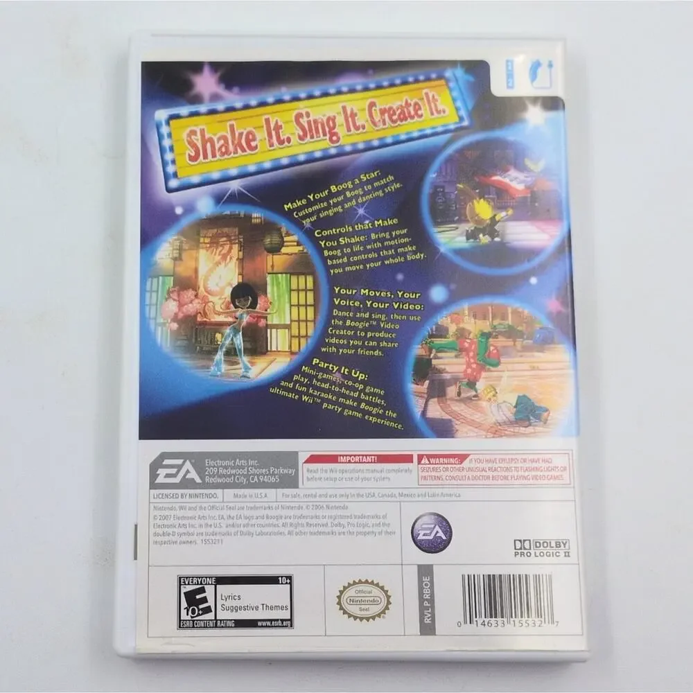 Boogie Nintendo Wii Video Game Dance Music Karaoke Party Multiplayer Tested